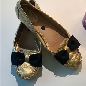 Kate Spade Metallic Bow Flats